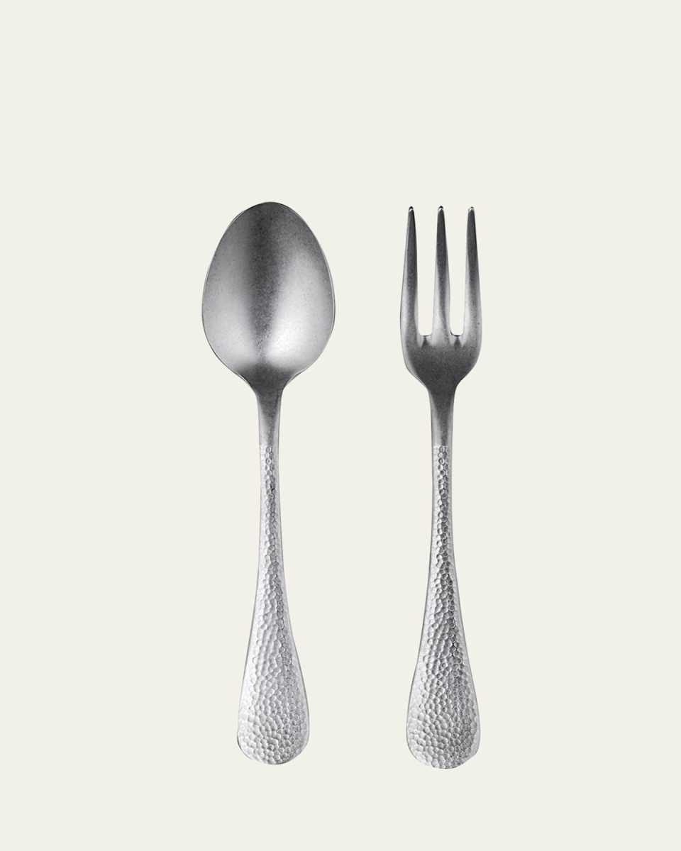 Epoque Pewter Serving Utensil Set